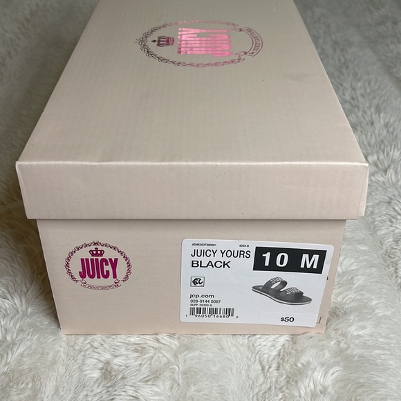 New in box Juicy Rhinestone Slides - Picture 3 of 3